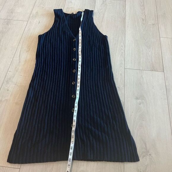 Madewell Button Front V Neck Sweater Dress XL - Picture 2 of 10